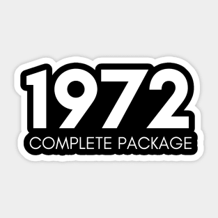 1972 Complete Package Sticker